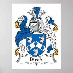Poster Birch Family Crest