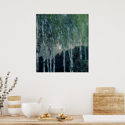 Poster Birch Trees (Cuisine)