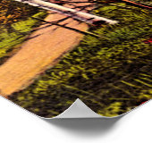 Poster Birch Treks du nord du Michigan au printemps (Coin)