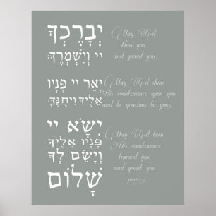 Poster Birchat Kohanim - Bénédiction sacerdotale
