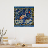 Poster Bird Artwork Crested chinese embroidery artwork (Cuisine)
