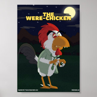 Poster Bird Call x Créatures Classiques - Poulet-Garou