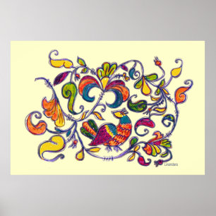 Poster Bird du Nord par Alexandra Cook