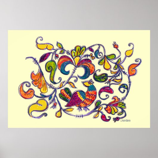 Poster Bird du Nord par Alexandra Cook (Devant)