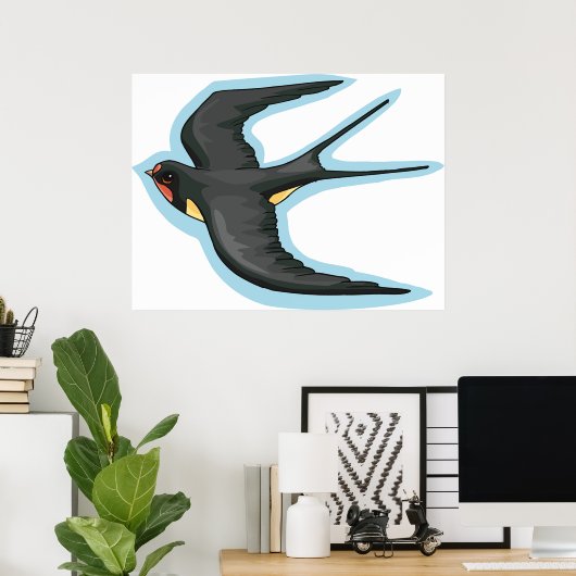 Poster Bird in Flight (Bureau à domicile)
