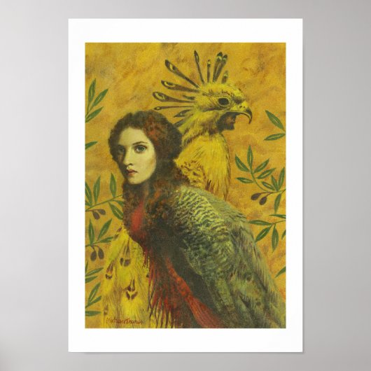 Poster Bird Lady Fine Art Imprimer (Devant)