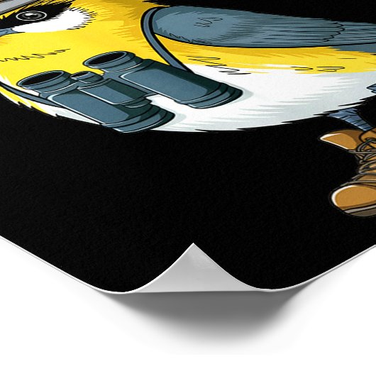 Poster Bird Nerd Funny Bird Watching Birding Bird Lover W (Coin)