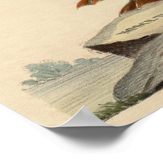 Poster Bird of Self Knowledge Symbole antique unique (Coin)