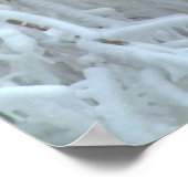 Poster Birdhouse dans un arbre incrusté de glace (Coin)