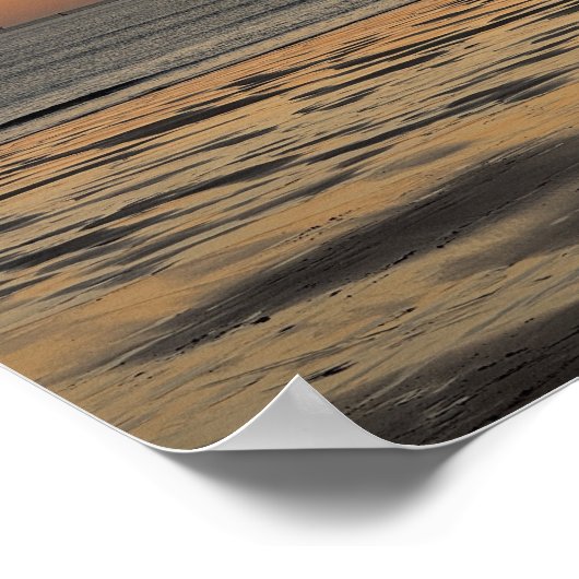 Poster Birds in Flight and Distant Crane during sunset (Coin)