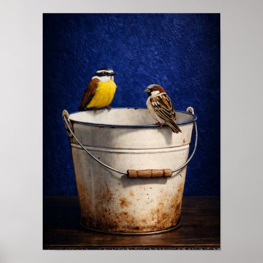 Poster Birds love (Devant)