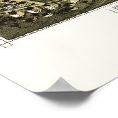 Poster Birdsboro, PA Carte panoramique - 1890 (Coin)