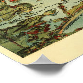 Poster Birdseye du port de Boston (Coin)