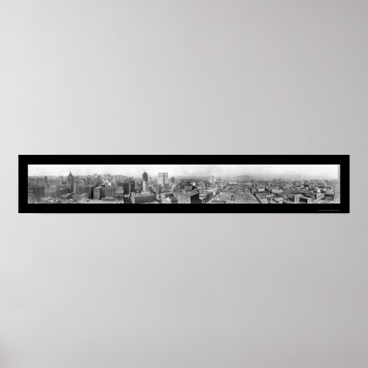 Poster Birdseye San Francisco Photo 1925 (Devant)