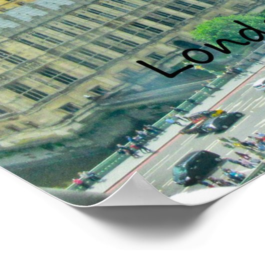 Poster Birdseye View Londres (Coin)