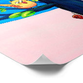 Poster Birdy Tree | Oiseaux Joyeux Sur Une Pépinière D'Ar (Coin)