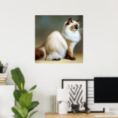 Poster Birman Cat (Bureau à domicile)