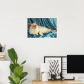 Poster Birman, point rouge (Bureau à domicile)