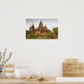 Poster Birmanie), Bagan Pagan). divers (Cuisine)