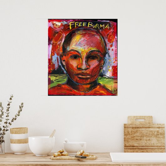 Poster Birmanie libre (Cuisine)