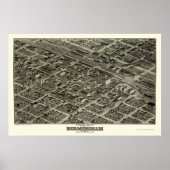 Poster Birmingham, AL Carte panoramique - 1903 (Devant)