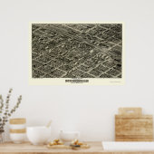 Poster Birmingham, AL Carte panoramique - 1903 (Cuisine)