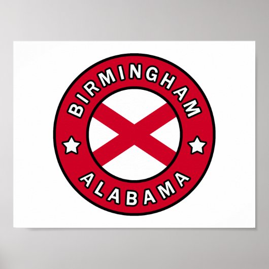 Poster Birmingham Alabama (Devant)