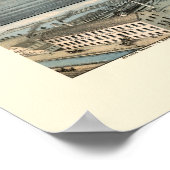 Poster Birmingham, CT Carte panoramique - 1876 (Coin)