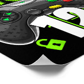 Poster Birthday Boy 12 Video Game Controller 12e B (Coin)