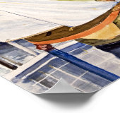 Poster Birthday Boy avec voilier (Coin)