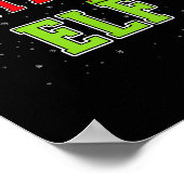 Poster Birthday Elf Christmas Family Matching Group Xmas  (Coin)