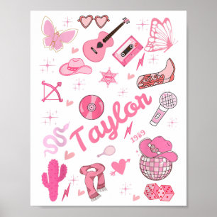 Poster Birthday Girl Super Taylor Prénom Personnaliser