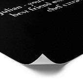 Poster Birthday Party Photo Black White Fun Welcome (Coin)