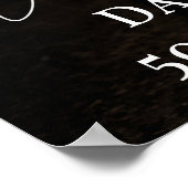 Poster Birthday party photo elegant welcome (Coin)