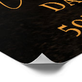 Poster Birthday party photo gold elegant welcome (Coin)