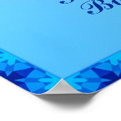 Poster Birthstone Illustration for September - Sapphire  (Coin)