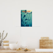 Poster Biscayne National Park Floride Sous-marin Maritime (Cuisine)