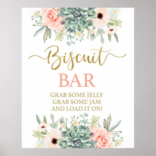 Poster Biscuit Bar signe succulent (Devant)