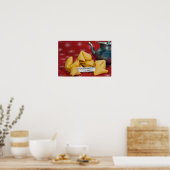 Poster biscuit chinois avec des mots sages (Cuisine)