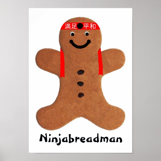 Poster Biscuit Ninjabreadman (biscuit) (Devant)