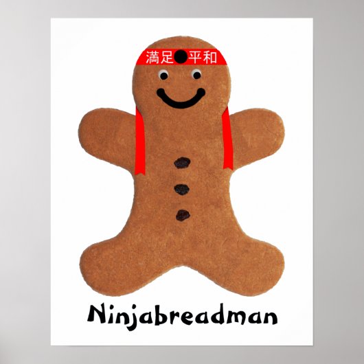 Poster Biscuit Ninjabreadman (biscuit) (Devant)