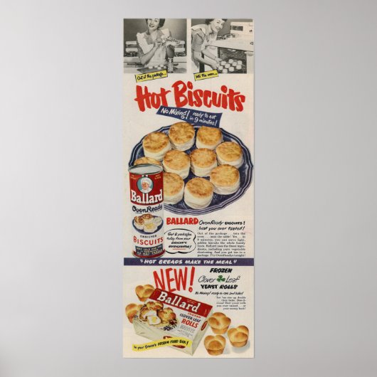 Poster Biscuits Ballard 1950 (Devant)