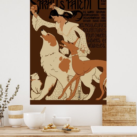 Poster Biscuits de chien breveté Spratt (Cuisine)