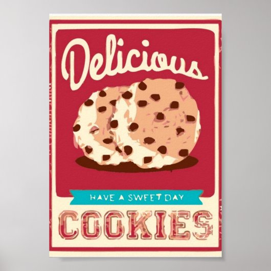Poster Biscuits délicieux (Devant)