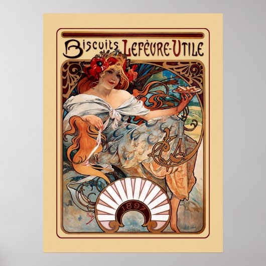 Poster Biscuits Leféure-Utile (Devant)