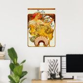 Poster Biscuits Lefeure Utile Biscuits par Alphonse Mucha (Bureau à domicile)
