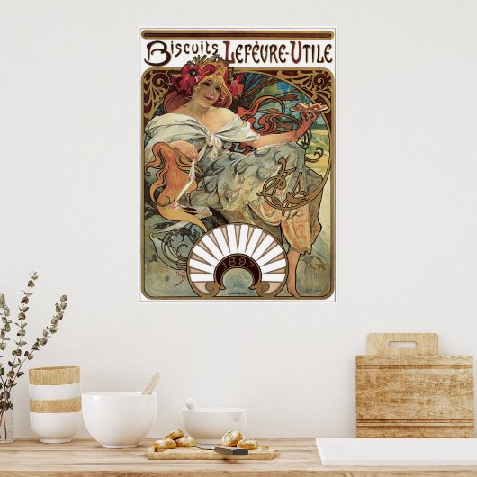 Poster Biscuits Lefevre Utile (Cuisine)