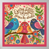 Poster Biseaux mignons S'amuser Abonné Collab Inspirivity (Devant)