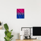 Poster BISEXUAL FIDE FLAG WAVY DESIGN - PRIDE.png 2014 (Bureau à domicile)