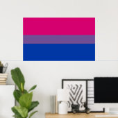 Poster Bisexual pride (Bureau à domicile)